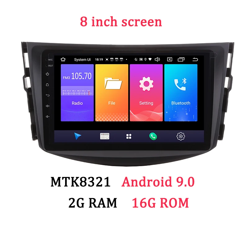 8321 2G 16G 8inch AUTOTOP 2 Din Android RAV4 автомобильный DVD мультимедиа RAV 4 Android 8,1 автомобильный dvd-плеер для Toyota RAV4 2007-2011 gps Радио Навигация - Цвет: 8321 2G 16G 8inch