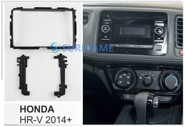 Автомагнитола 9 дюймов для Honda HRV комплект установки на приборную панель адаптер