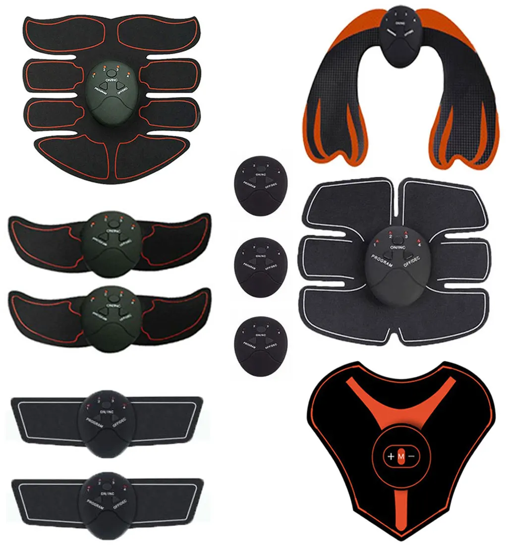 

Electric Abdominal Muscle Stimulator Slimming Massage Unisex Trainer EMS Exercise Muscle Body Training