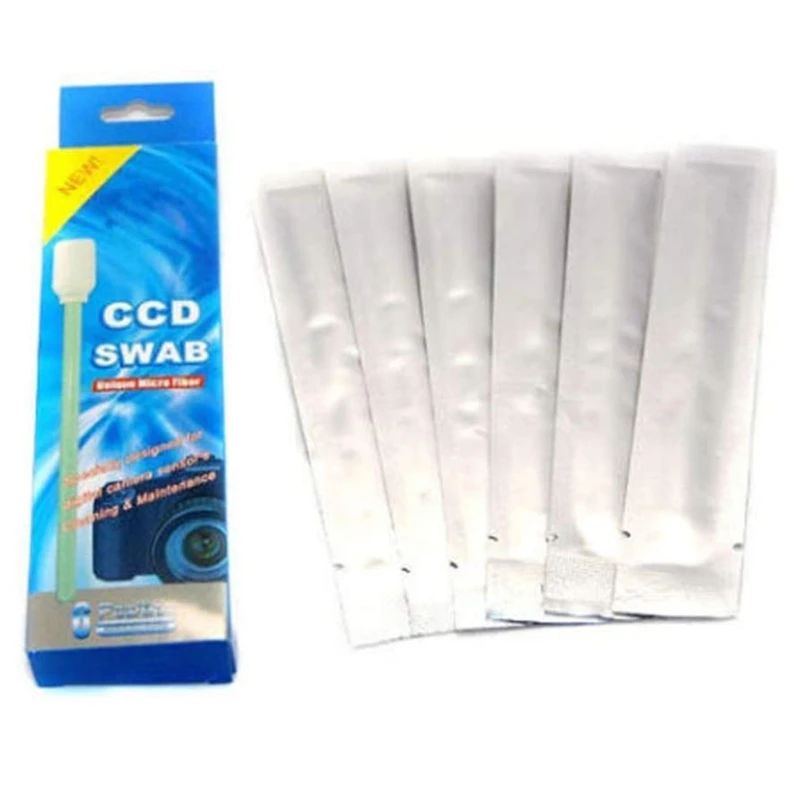 

6X 15mm Wet Cleaning Swab for DSLR, CMOS CCD Sensor Cleaning Swabs Suitable for Lens Filters, Individually Packaged L41E