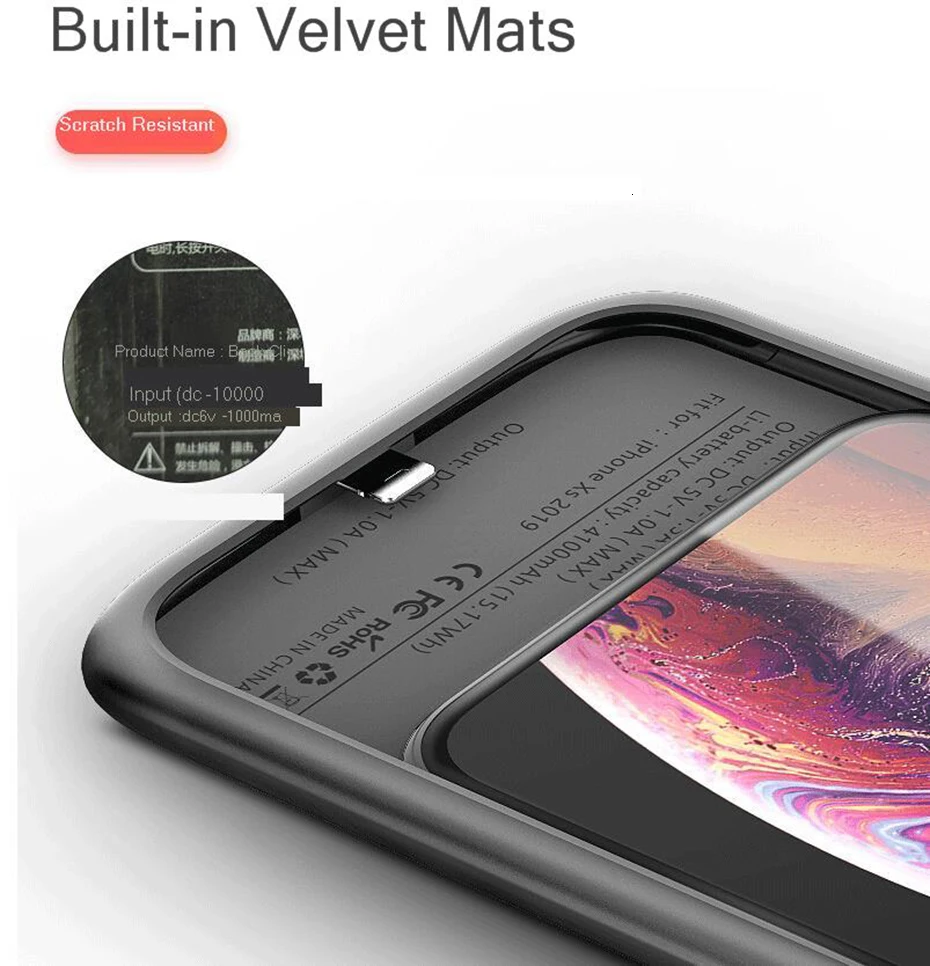 Чехол для аккумулятора для iPhone 11 Pro Max 4800/5000 mAh, зарядное устройство для iPhone 11, внешняя задняя упаковка, чехол для зарядного устройства