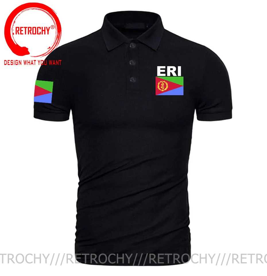 Eritrea Eritrean polo shirts men short sleeve white brands printed for country 2021 cotton nation team flag new fashion ERI ER