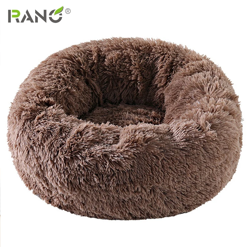 RANO Kennel супер мягкая пушистая длинная плюшевая кровать для питомцев больших