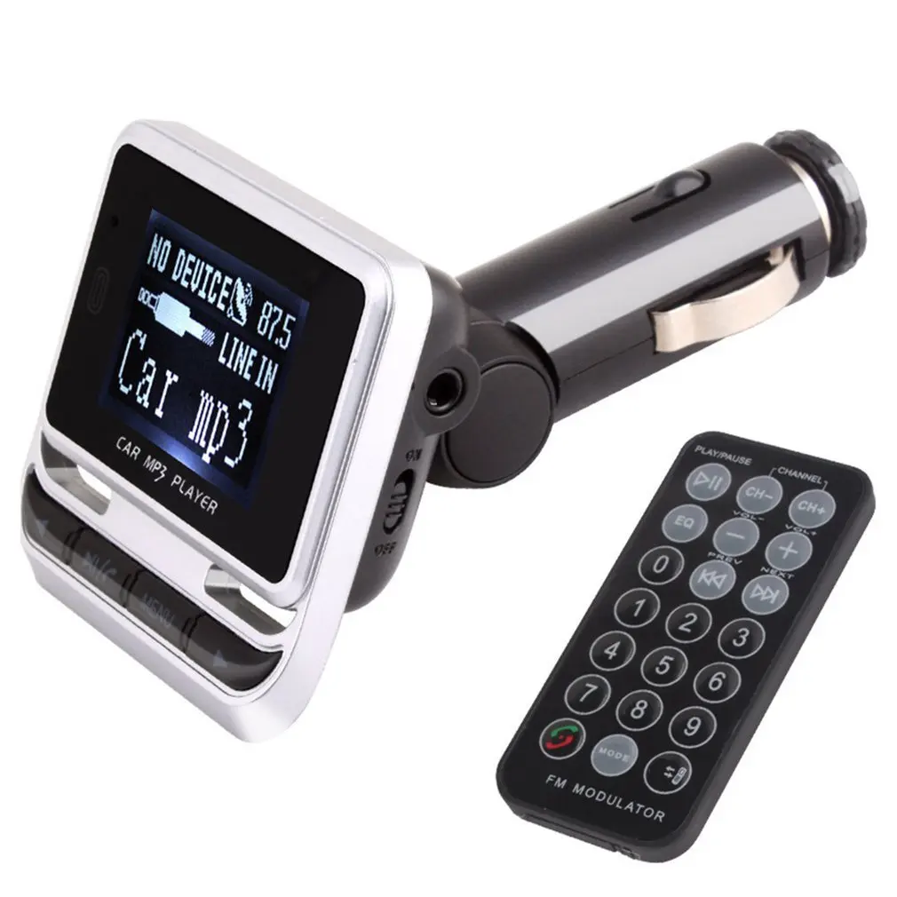 

Car Wireless Hands-free Music MP3 Player Dual USB Car Charger FM Transmitter