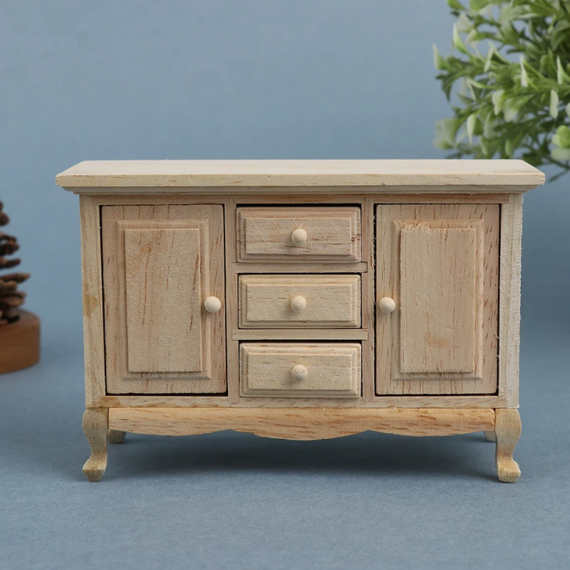 

1 шт. 12,2*4,0*8,1 см 1/12 кукольный домик модулируемая мини деревянного шкафа модель игрушки аксессуары