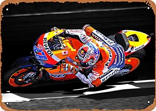 

Metal Sign - Racing Casey Stoner - 8 x 12 Vintage Look Tin Plate