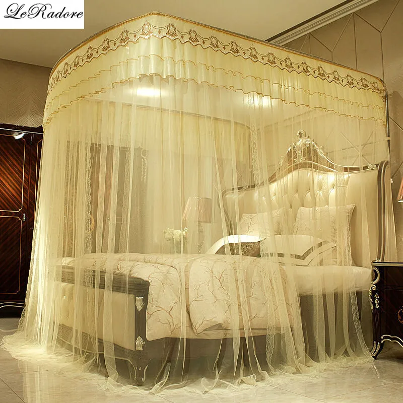 LeRadore Роскошные Складные москитеры для мамы и ребенка кровати студентов сетка от