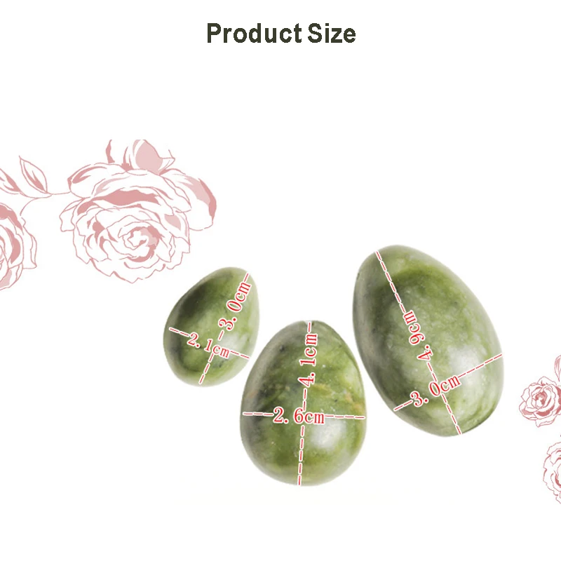 Натуральный массажер камень Yoni яйца нефрит для мышц таза упражнения Вагинальные