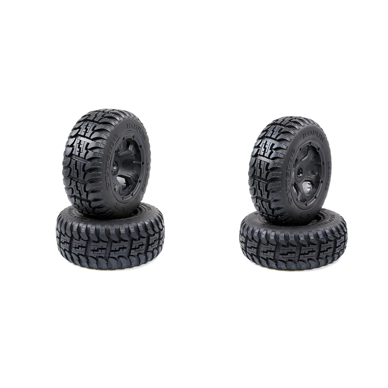 ROFUN передние и задние на дороге шины с Ступицей Колеса Набор для 1/5 Hpi Baja 5T 5SC