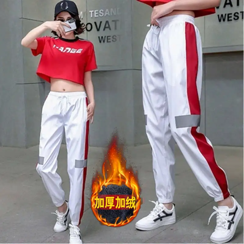 Женский спортивный костюм свободного покроя Корейская одежда большого размера