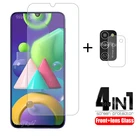 4-в-1 для Samsung Galaxy M21 стекло для Samsung A51 закаленное стекло для Samsung A51 A71 A01 A11 A31 A21S M11 M21 M31 стекло объектива