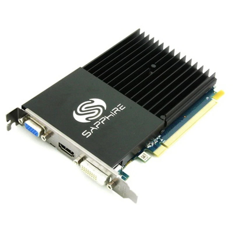 Видеокарты SAPPHIRE GPU AMD Radeon HD 6450 1 ГБ GDDR3 графическая карта для настольного ПК экран