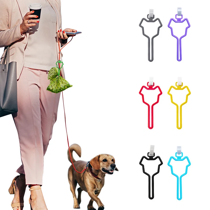 

New Waste Bag Dispenser for Dog Waste Carrier Pet Supply Accessories Dog Leash Dispenser Clean Tools Poop Bag Holder Hands Free