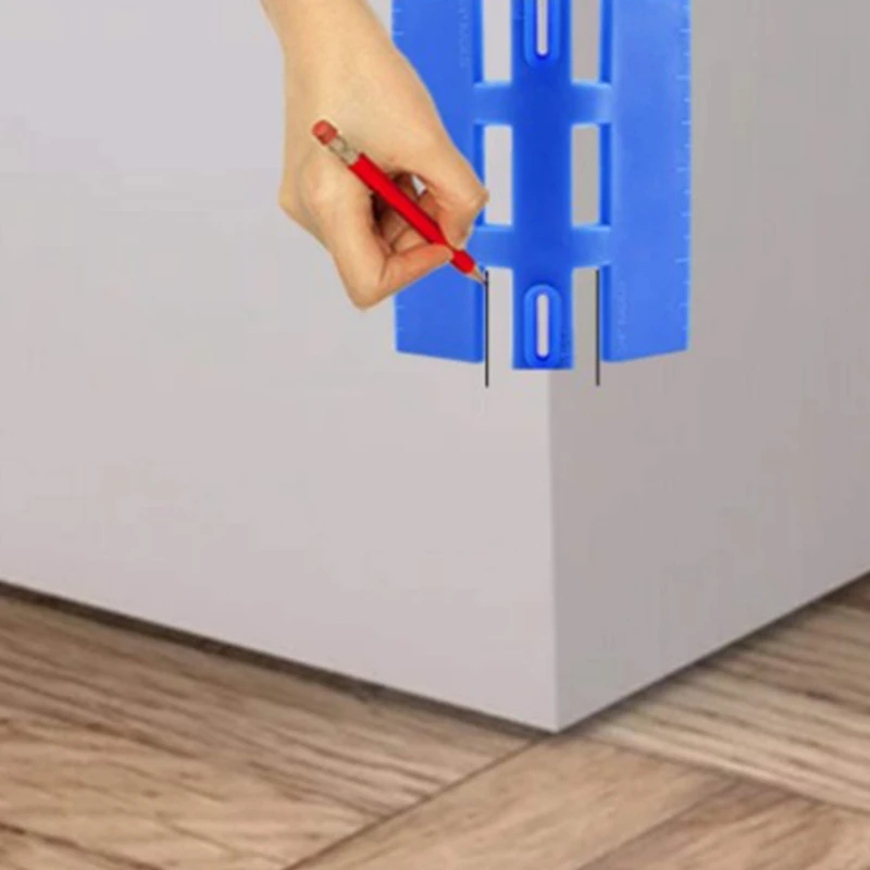 

Multi-Function Marking Tool,Trim Gauge Tool Marking Tool for Crown, Base Molding,Chair Rail Corners Trim Gauge