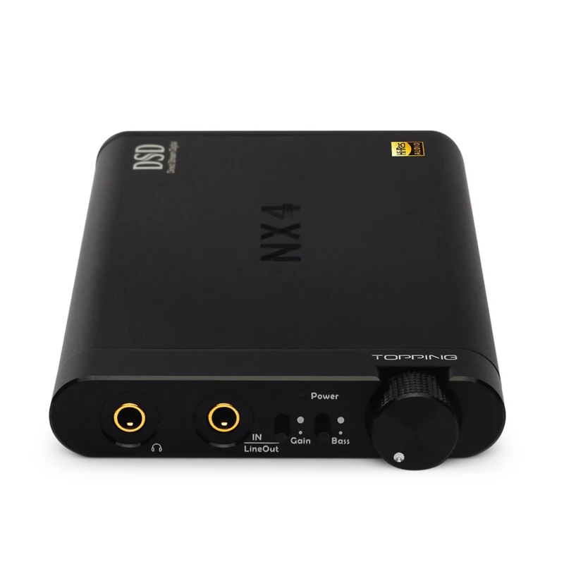 Черный Топпинг NX4 DSD DAC ES9038Q2M XMOS XU208 PCM768kHz DSD512 Портативный HIFI Декодер Усилитель для наушников - Цвет: Черный