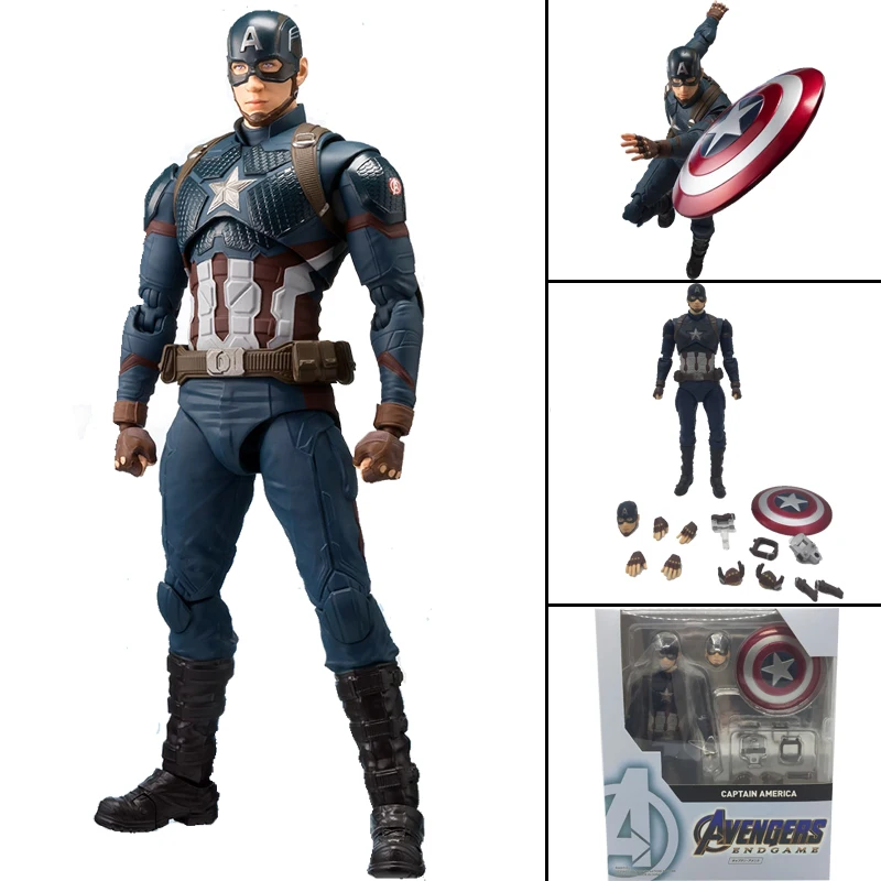 6 дюймов SHF Мстители эндгейм Капитан Америка фигурка модель игрушка; подарок