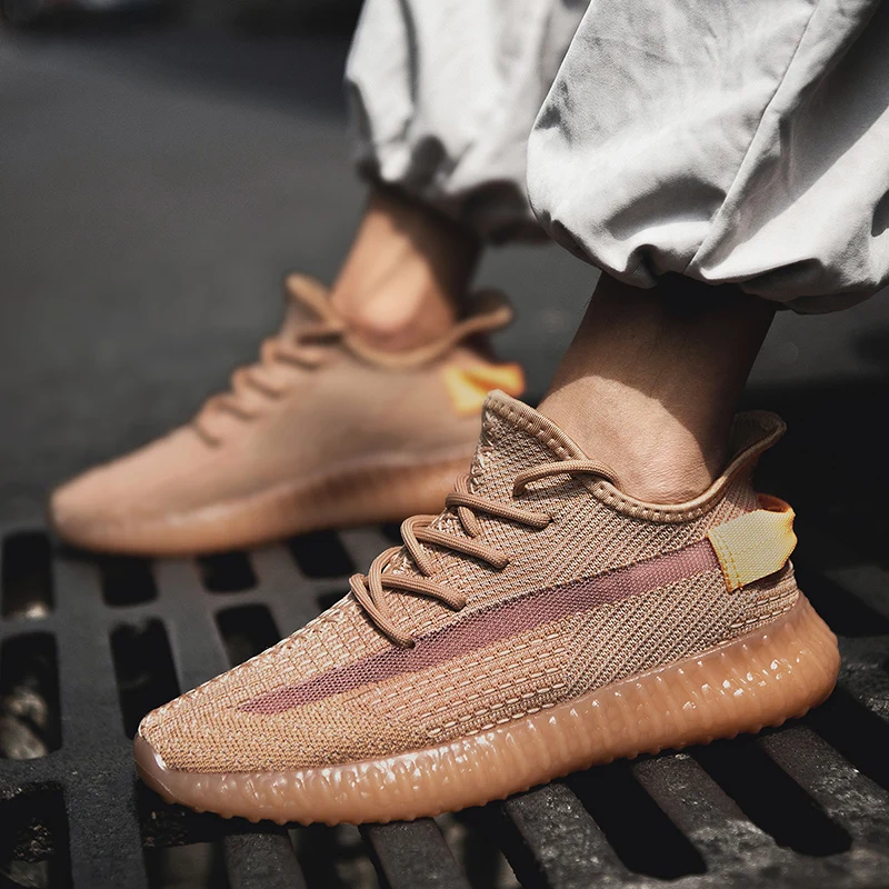 Новейшие мужские кроссовки Super Star вязаные сетчатые Kanye West дизайнерские уличные