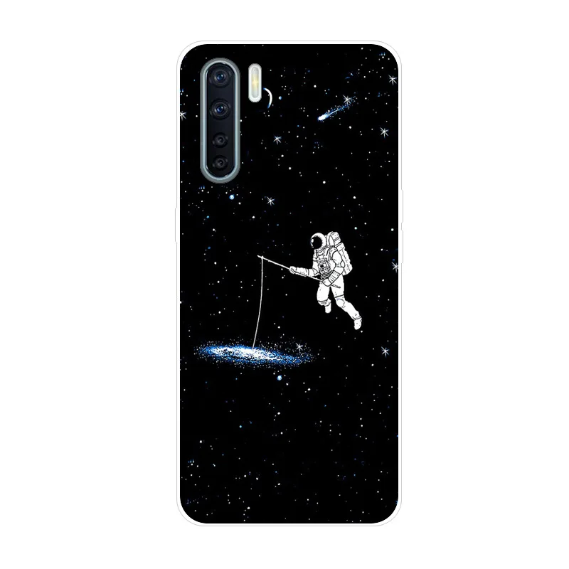 Силиконовый чехол для OPPO A91 2020 мягкие Мультяшные из ТПУ телефона F15 F 15 s A 91 Модный