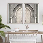 Бохо стиль марокканские двери архитектура Современная Картина на холсте настенные художественные принты картины постер для столовой домашний интерьер Декор