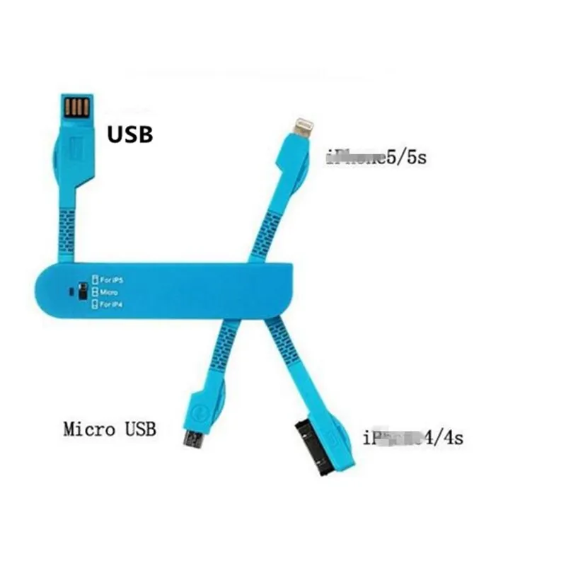 Нож мини микро кабель Мода зарядки линии разъемы для apple Оптовые удобства