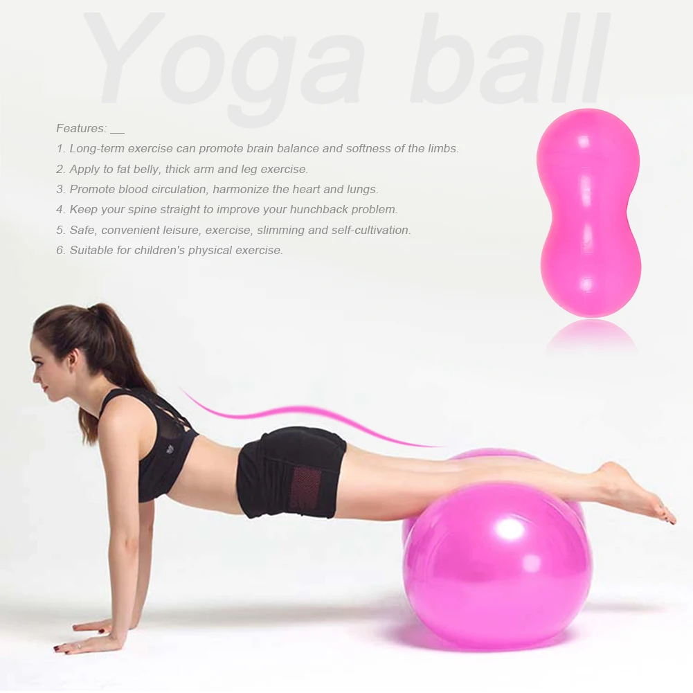 

PVC Massage Yoga Ball Fitness Body Exercises Working-out Peanut Comfortable Decoration for Trigger Points Training