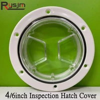 new arrival round deck plate marine access boat inspection hatch cover plate cut out abs plastic anti corrosive boat deck hatch