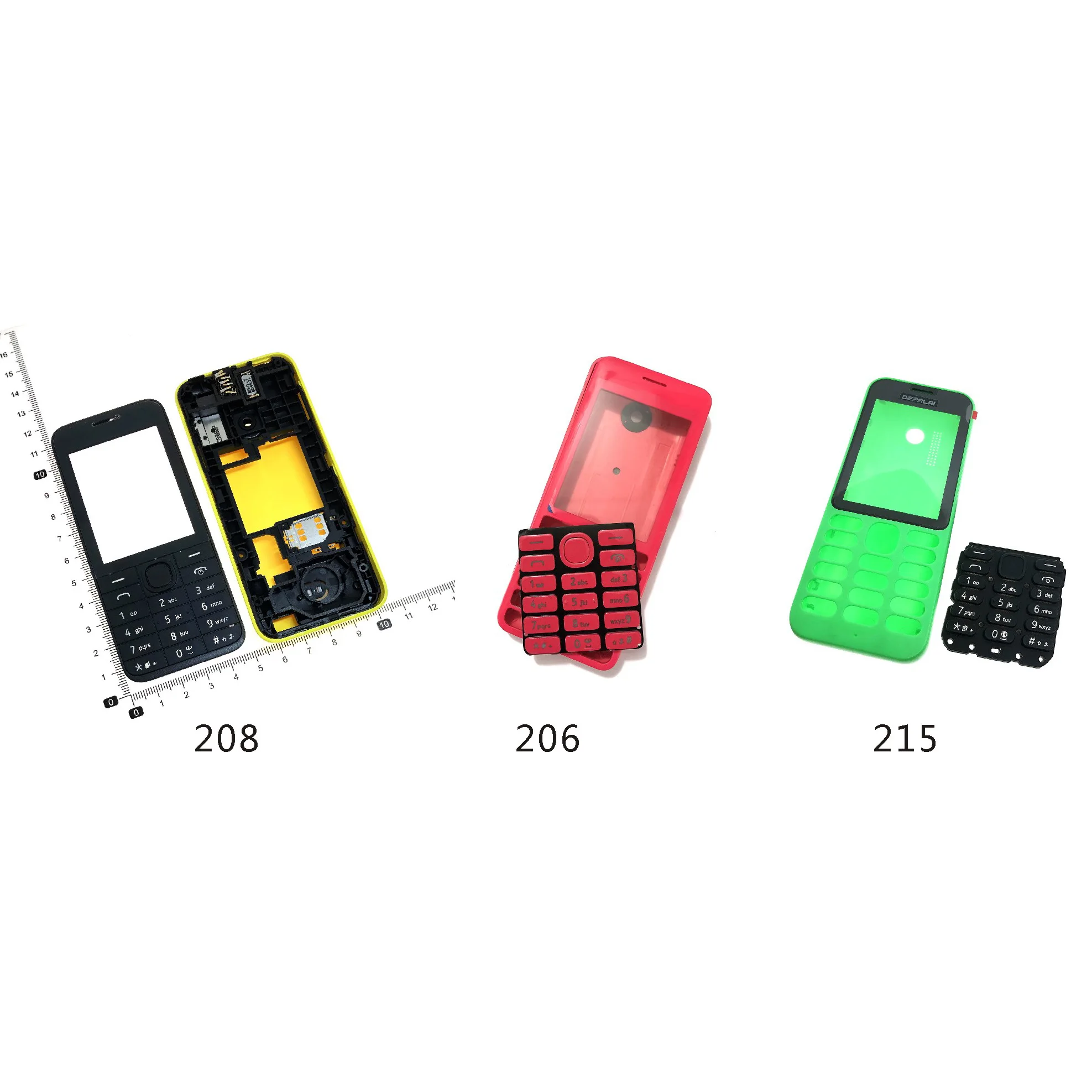 Новый Полный Чехол для Nokia 206 2060 208 215 | Мобильные телефоны и аксессуары