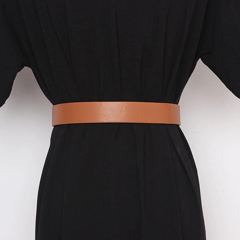 

CHICEVER PU Leather Cross Belt For Women Tunic Clothing Accessories Adjustable Female Belts 2020 Autumn Winter Fashion New