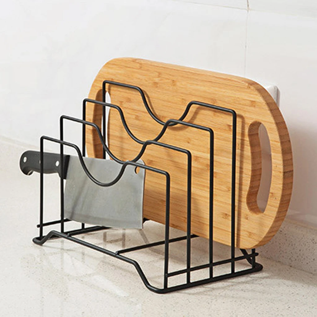 Держатель для крышки кастрюли Органайзер полка хранения шкафа кладовой