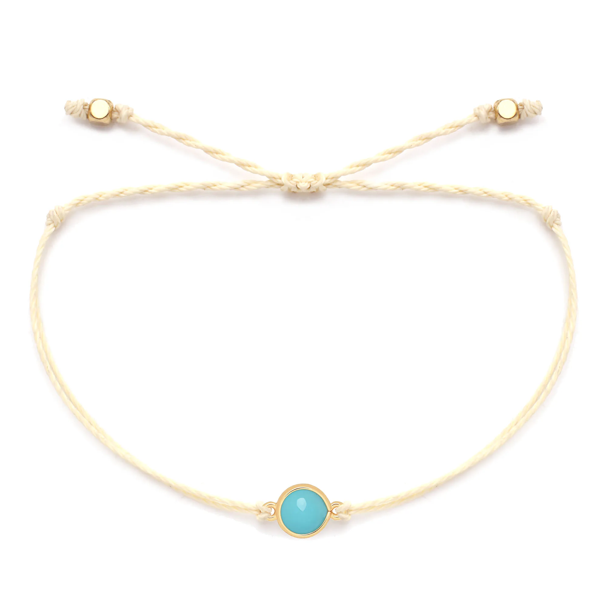 Милый медный круглый синий полудрагоценный камень браслет для женщин и мужчин