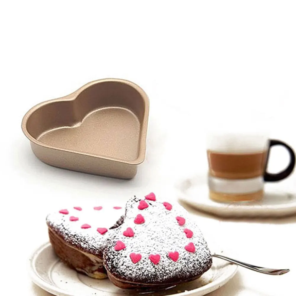 1 шт. форма для выпечки Золотой Пудинг в форме сердца чашка торта из