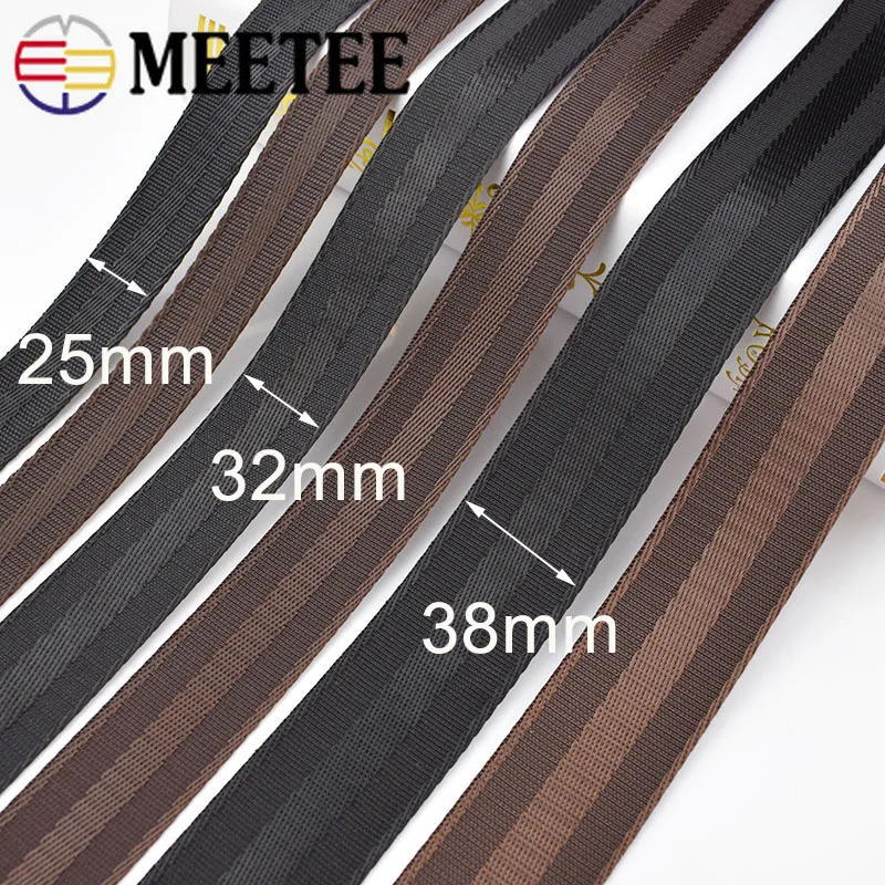 Meetee 5Meters 25-38mm Polyester Nylon Webbing Tapes DIY Safety Seat Backpack Pet Strap Belt Strapping Bias Binding | Дом и сад