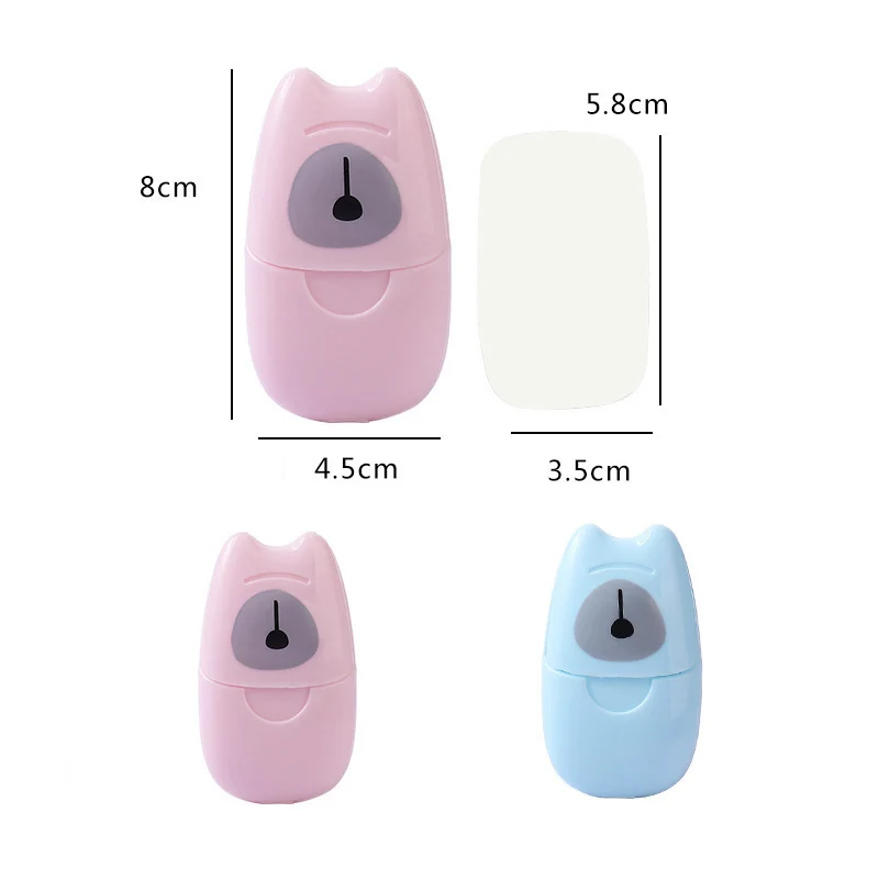 50 шт./кор. путешествия Портативный мыло Бумага одноразовые мытье рук