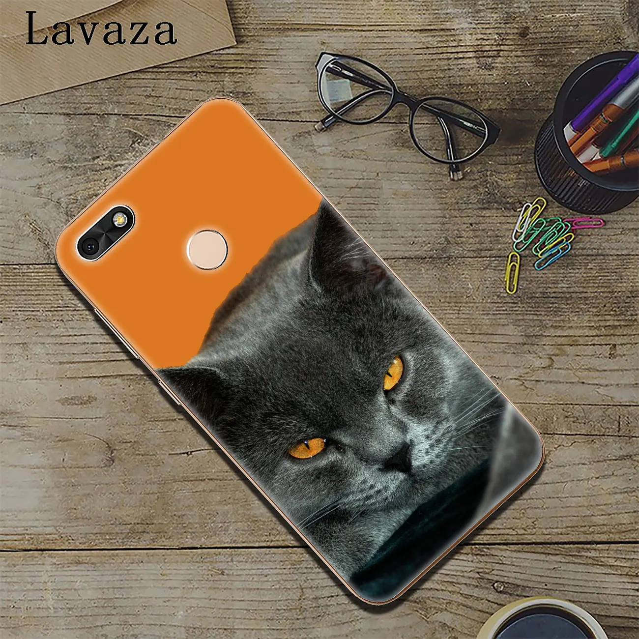 Lavaza Британский короткий воздушный Кот Топ мяу чехол для телефона Huawei Y9 Y7 Prime 2018 2019