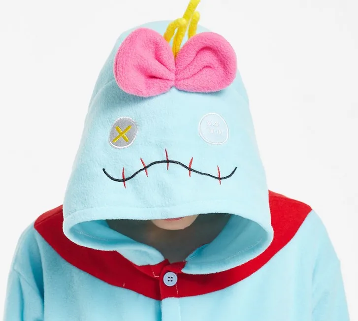 Взрослые комбинезоны XiaoJing Аниме Косплей Костюм флисовые Мультяшные пижамы