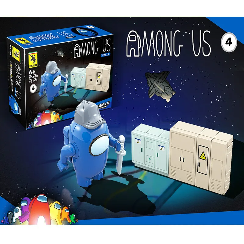 

8Pcs/Set Among Us Anime Friends Cartoon Game Children Figures Dolls Christmas Toys MOC Assemble Building Blocks Toys for Kids