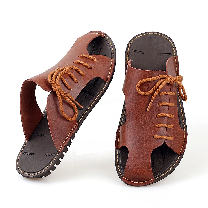 

sandalle sandals-men deportivas casa transpirables leather sandles playa sandalias sport shoes slide heren men sandalet rubber
