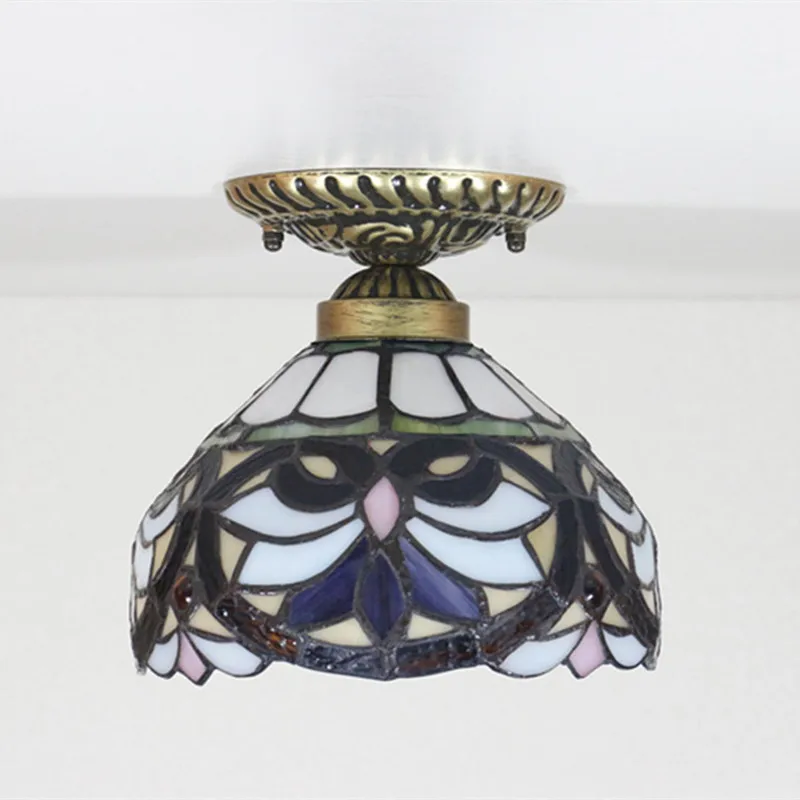 8-дюймовые винтажные потолочные лампы в стиле барокко лампа для коридора