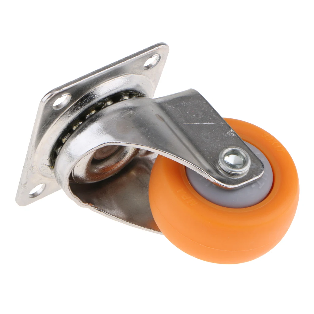 4 шт Мобильные инструменты все поворотные пластины на оранжевых нейлоновых