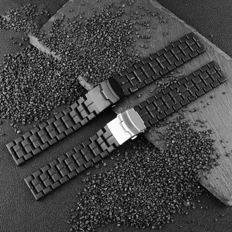 Carbon fiber watchband for Casio ProTek series prw-60/Y prw-30/50/70 and luminox 3051 plastic steel light watch chain strap23mm