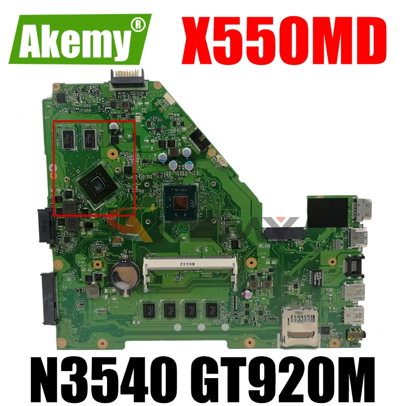 Материнская плата Akemy X550MD для ноутбука ASUS X550MJ X550M оригинальная материнская 4 ГБ