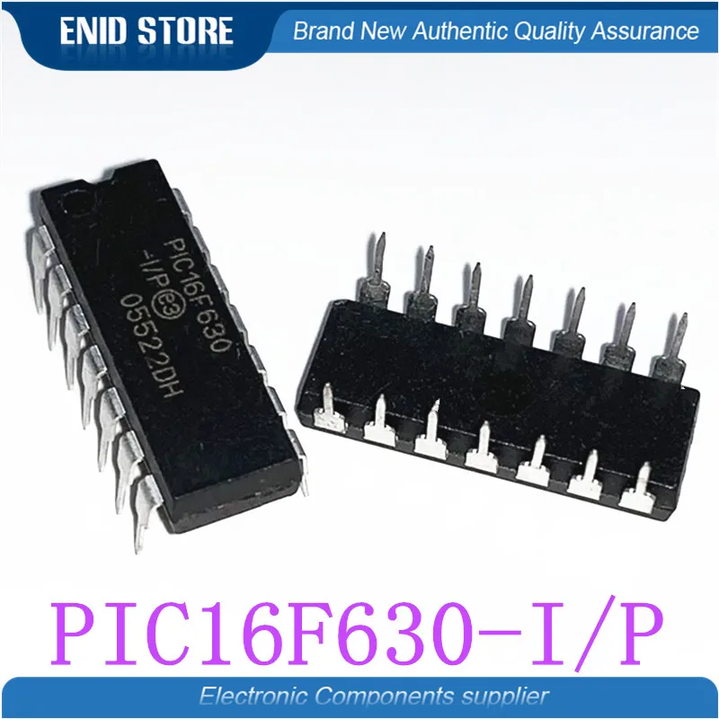 5 шт./лот PIC16F630 I/P DIP14 I DIP 14 16F630|Интегральные схемы| |