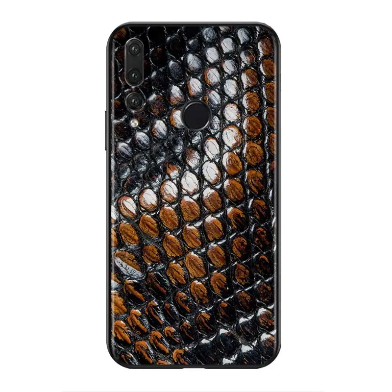 Мягкий силиконовый чехол со змеиной кожей для Huawei Honor 30 20 Pro 10i 9A 9S 9X 8X 10 9 Lite 8 8A 7A 7C