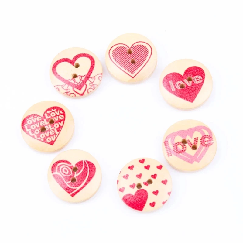 Пуговицы с рисунком растений и животных деревянные пуговицы для домашнего шитья