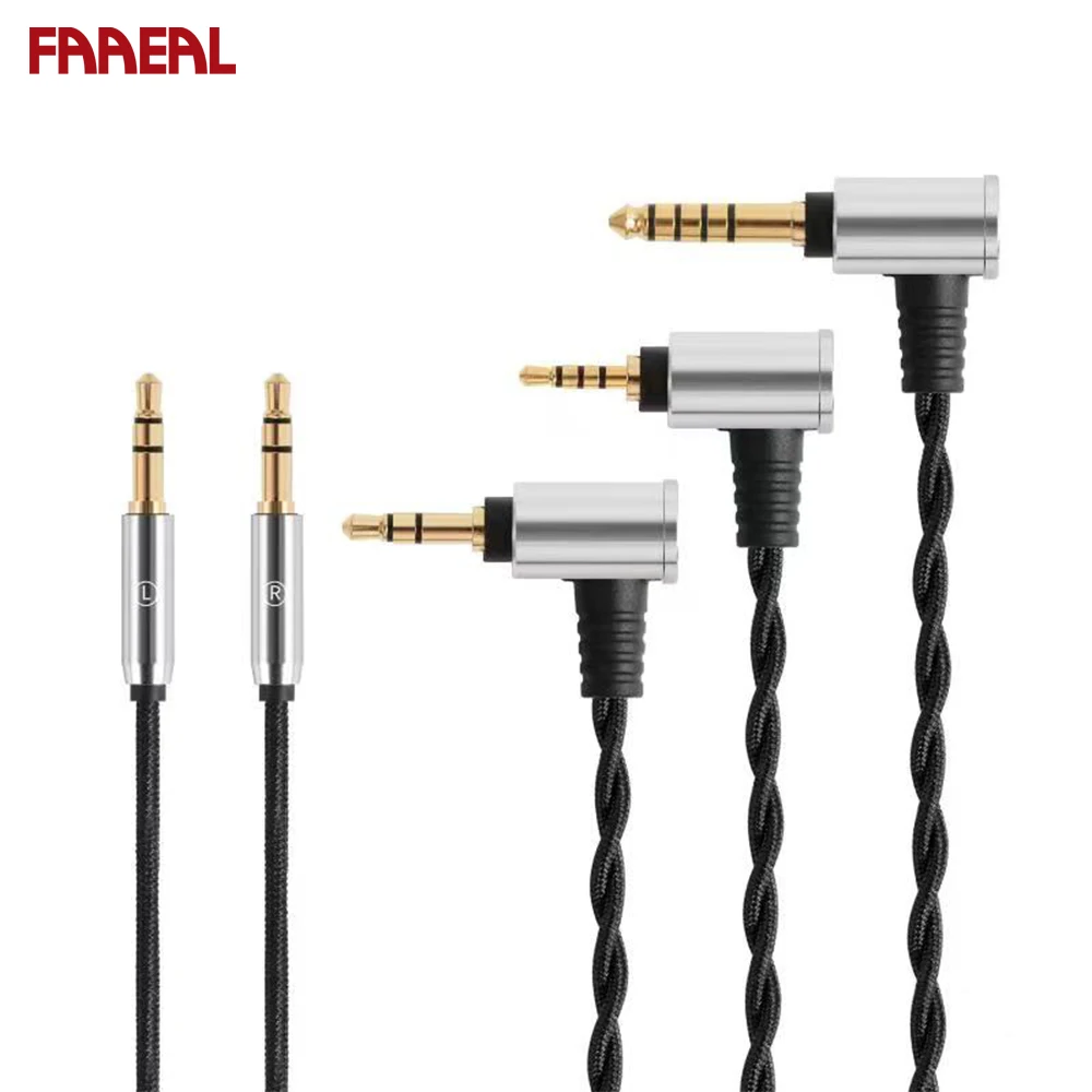 

FAAEAL Replacement Cable For Hifiman SUNDARA Ananda 2.5mm/3.5mm/4.4mm Upgrade Cable For HE4XX/HE-400i/HE560/HE-350 etc