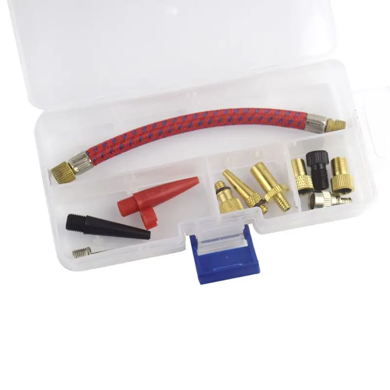 11 Pcs Bike Tyre Air Pump Inflator Replacement Extension Hose for Valve |