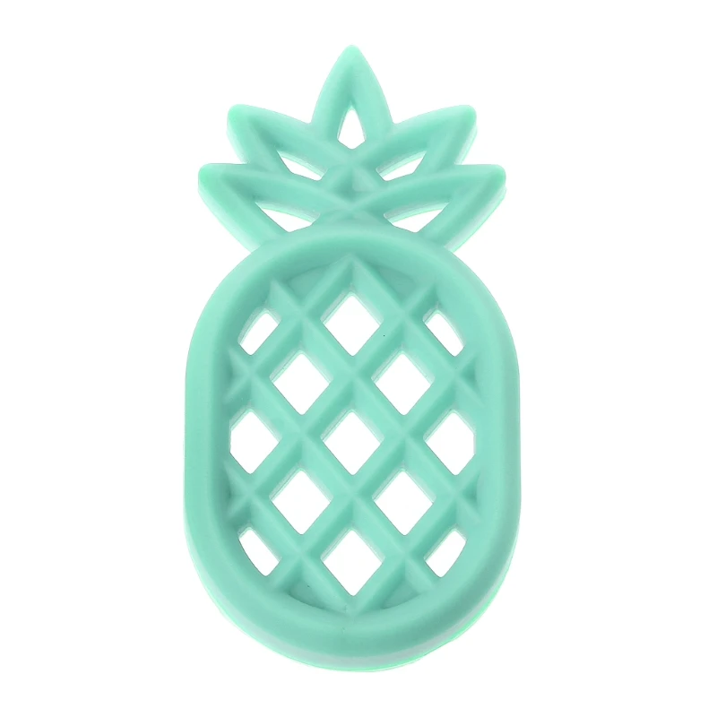 

Baby Pineappl Teether Infants BPA Free Silicone DIY Necklace Pendant Chew Toys