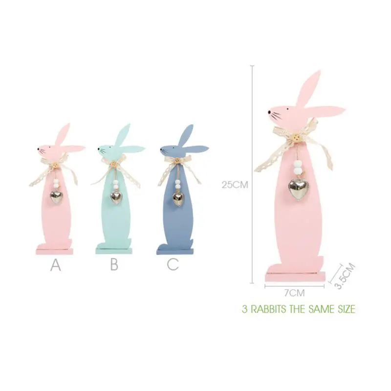 Пасхальный кролик деревянный кулон Деревянное яйцо Кролик Висячие ремесла