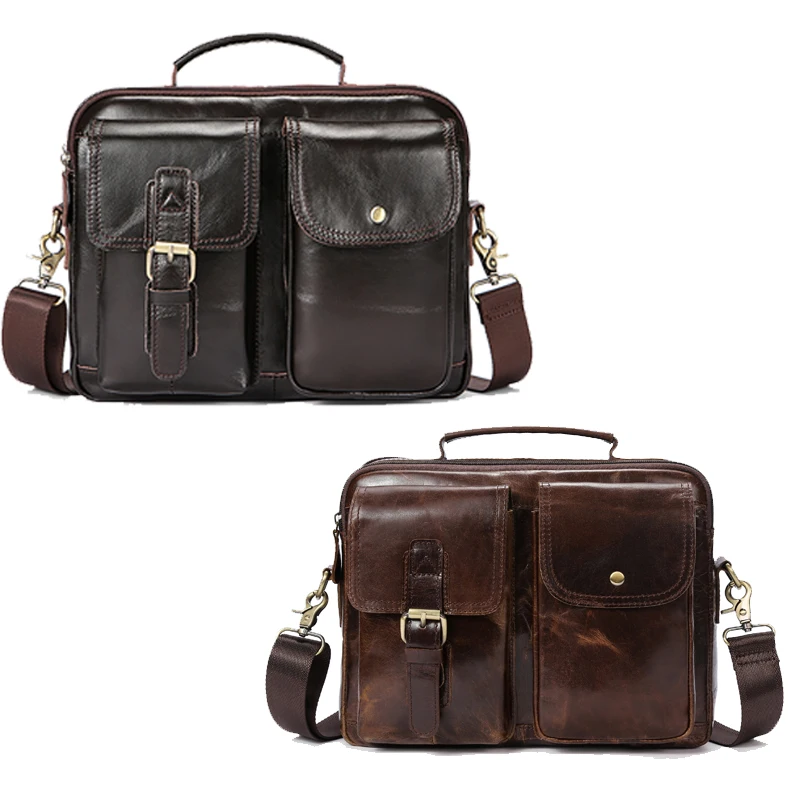 MVA мужская сумка через плечо для мужчин мужские сумки с застежкой и верхней ручкой винтажная из натуральной