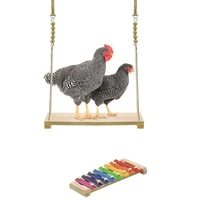 hot chicken swing toys and chicken toys xylophone 2 pack chicken toys for poultry run rooster hens chicks pet parrots macaw